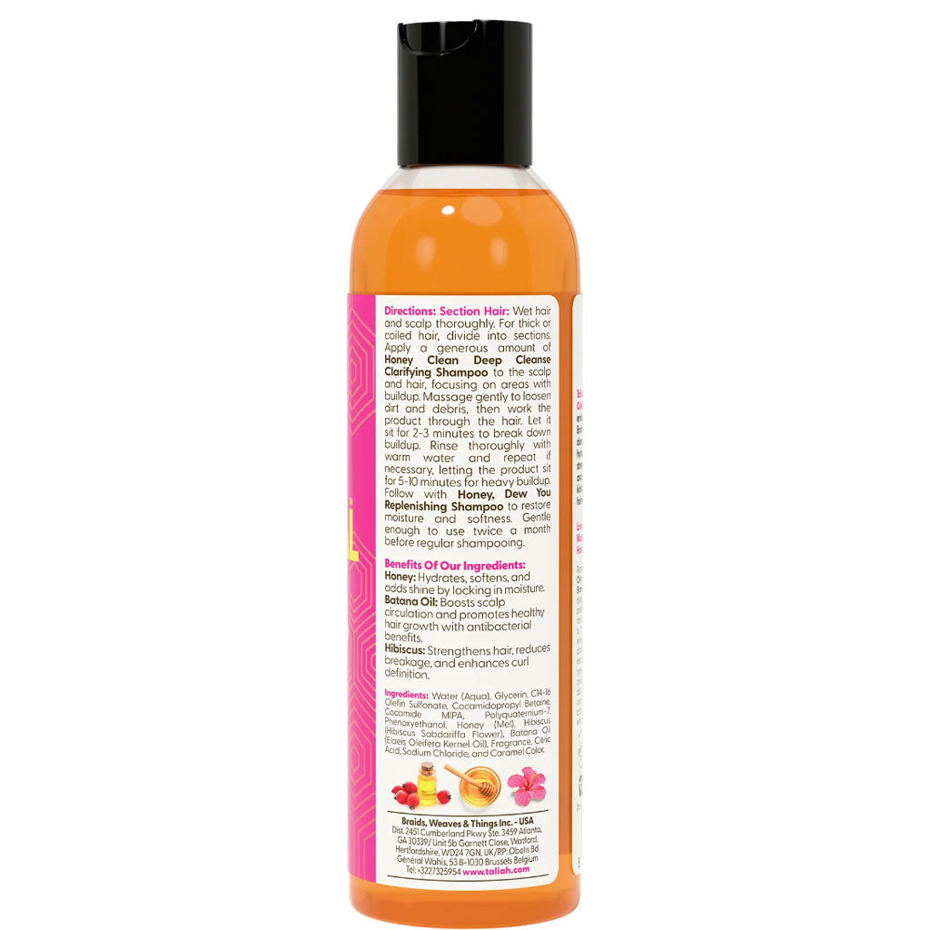 Taliah Waajid Love My Natural Hair Honey Clean Deep Cleanse Clarifying Shampoo