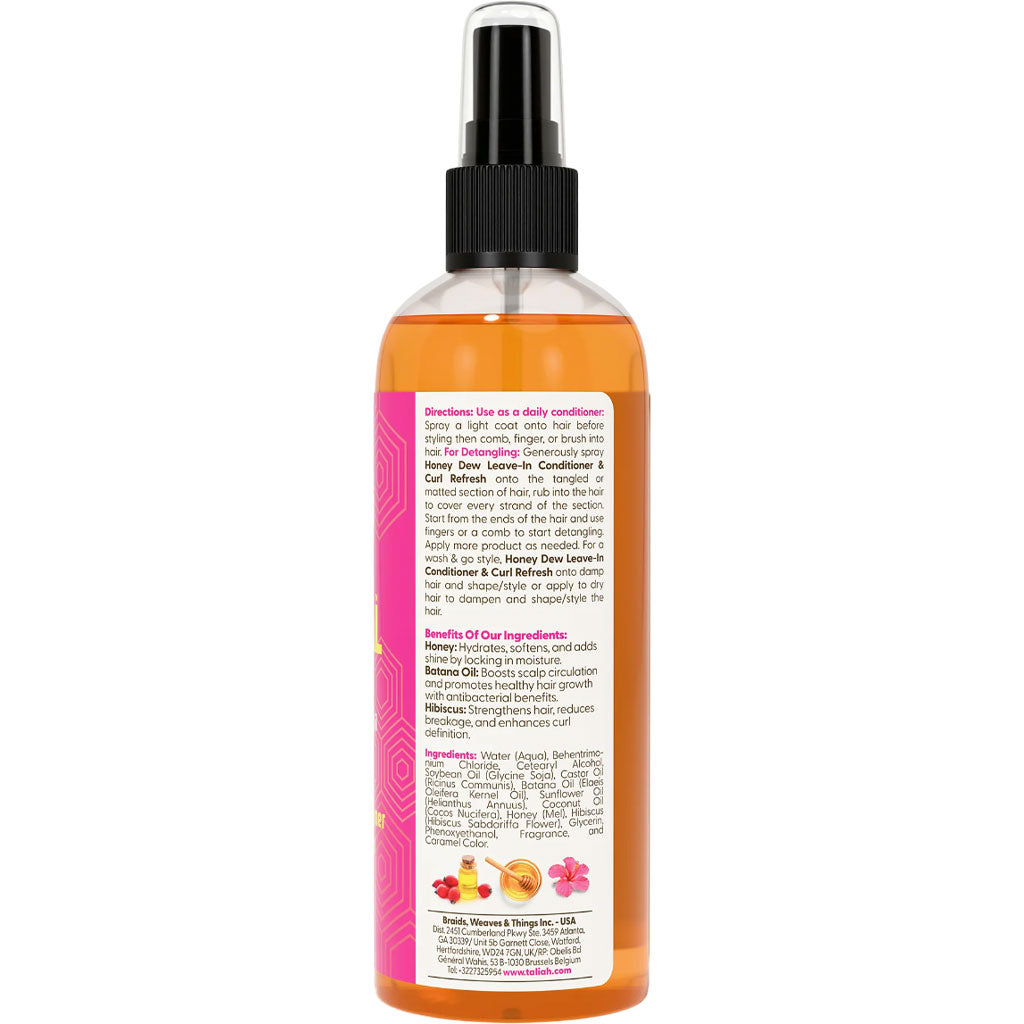 Taliah Waajid Love My Natural Hair Honey Dew Leave In Conditioner And Curl Refresh