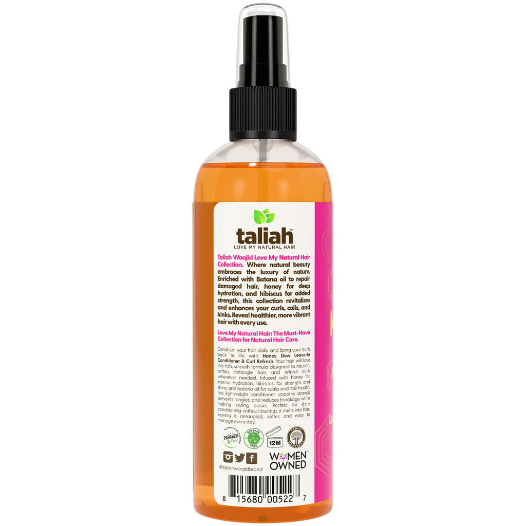 Taliah Waajid Love My Natural Hair Honey Dew Leave In Conditioner And Curl Refresh