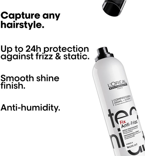 Loreal Paris Loreal Tecni Art Fix Anti Frizz Fixing Spray Force 4