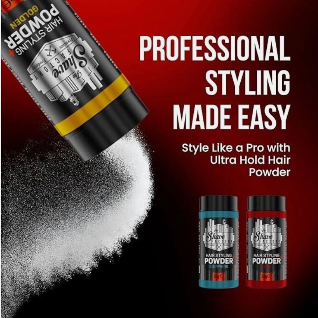 The Shave Factory  Ultra Hold Hair Styling Powder Golden