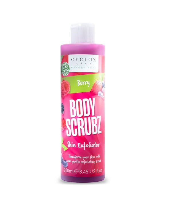 Three Pears  Cyclax 1896 Berry Body Scrubz Skin Exfoliator