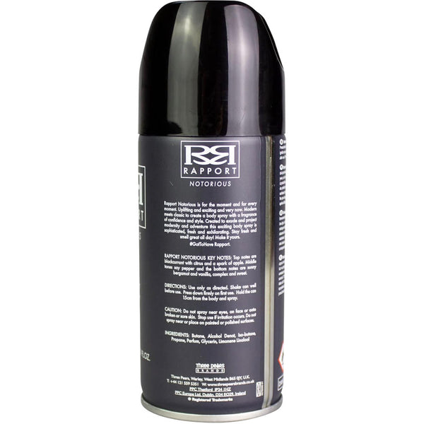 Three Pears Rapport Notorious Deodorant Body Spray