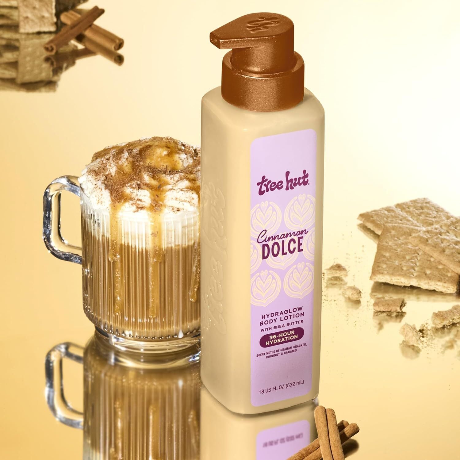 Tree Hut  Cinnamon Dolce Hydra Glow Body Lotion