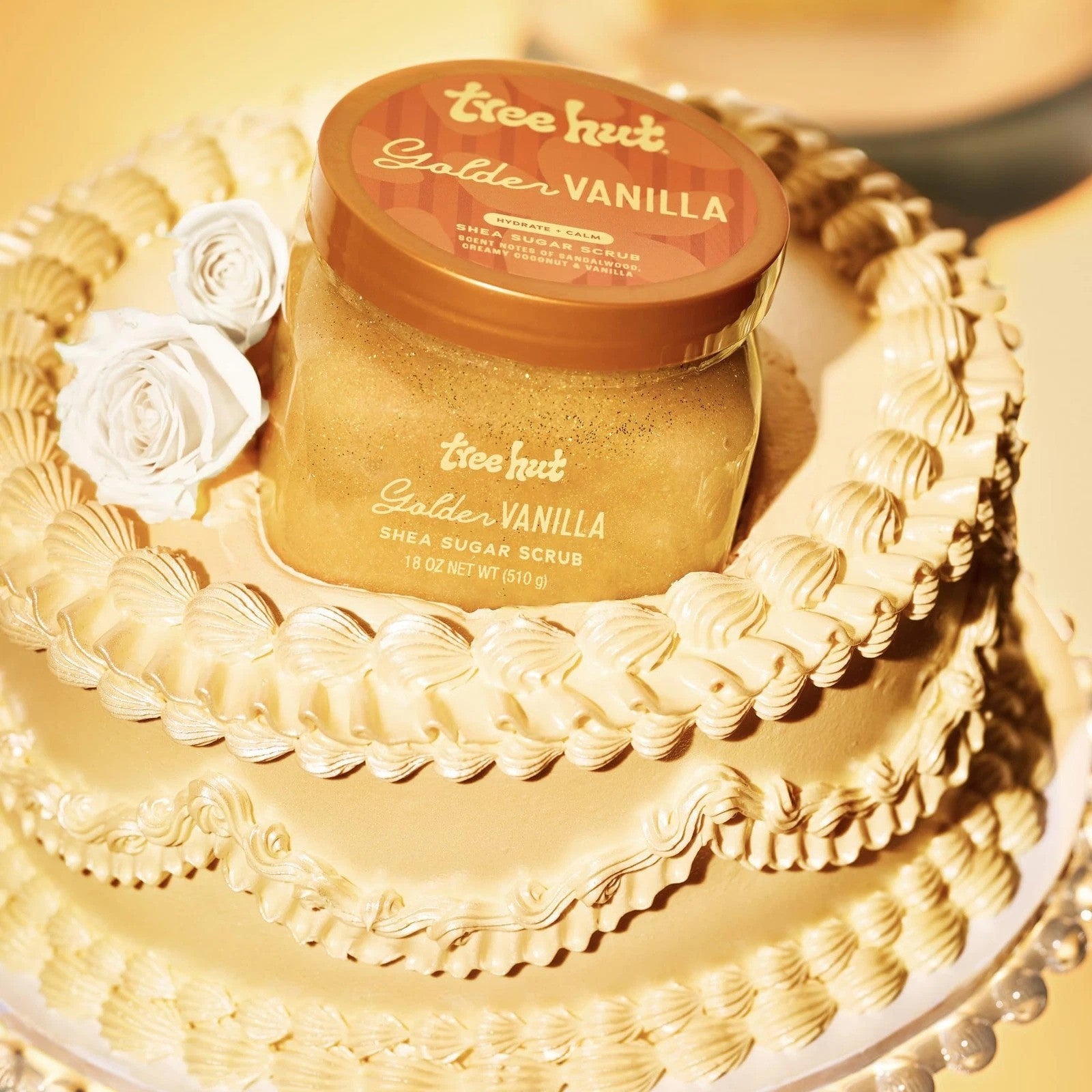 Tree Hut  Golden Vanilla Sugar Scrub