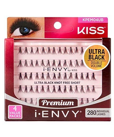 Kiss Products I Envy Ultra Black Knot Free Short KPEM04UB 