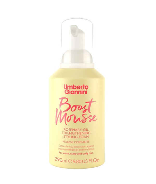 Umberto Giannini Boost Mousse Rosemary Oil Strengthening Styling Foam