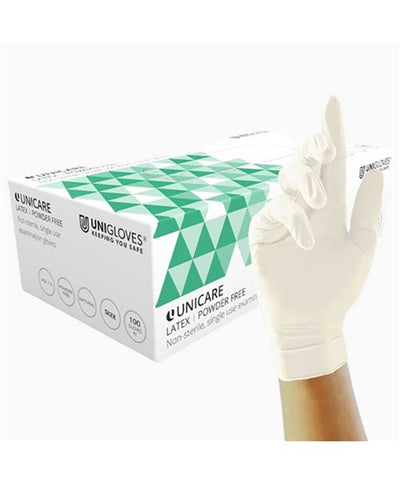 Uni Gloves Unicare Latex Powder Free Gloves