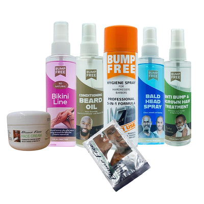 Bump Free Shave Oil, Anti-Bump Treatment, Beard Oil, Clipper Spray - Full Range