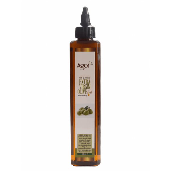 Agor Organic Extra Virgin Olive Oil 250ml - Afro Hair Boutique