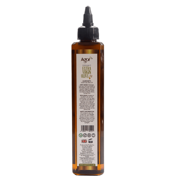 Agor Organic Extra Virgin Olive Oil 250ml - Afro Hair Boutique