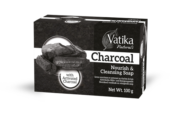 Dabur Vatika Naturals Nourish And Cleansing Charcoal Soap 100g - Afro Hair Boutique