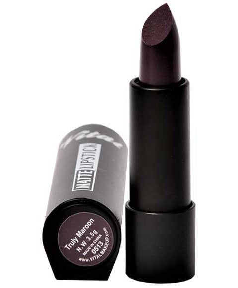 Vital Makeup  Matte Lipstick Truly Maroon
