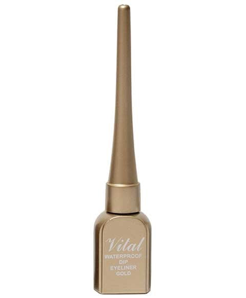 Vital Makeup Waterproof Dip Eyeliner Gold