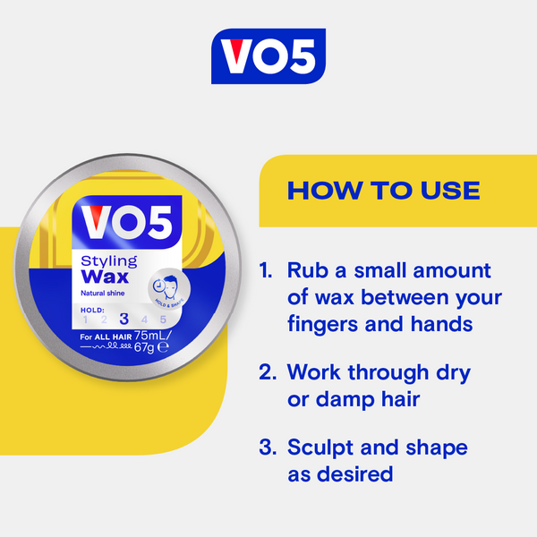 VO5 Controlled Hold Hair Styling Wax 75ml