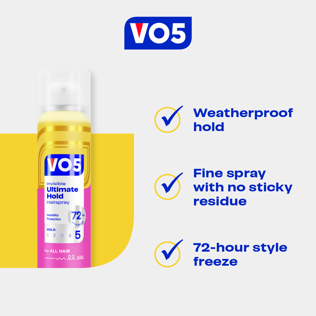 VO5 Invisible Ultimate Hold 5 Hairspray 400ml - Afro Hair Boutique