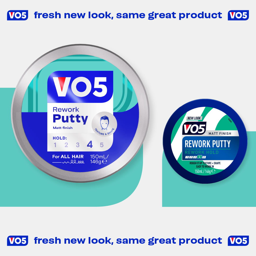 VO5 Matt Finish Rework Putty Rework Hold