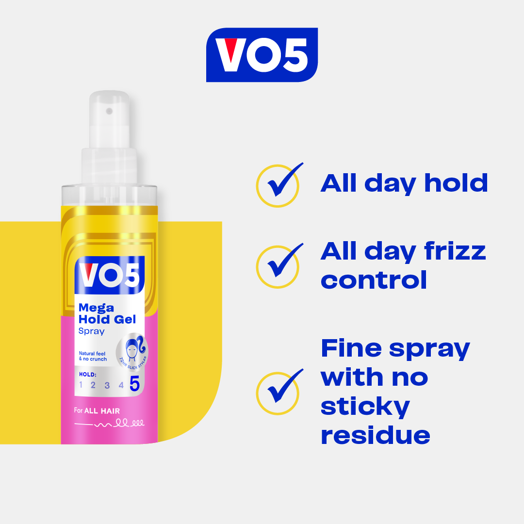 VO5 Megahold Control Gel Spray 200ml - Afro Hair Boutique