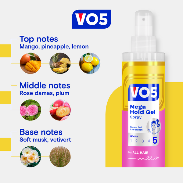 VO5 Megahold Control Gel Spray 200ml - Afro Hair Boutique