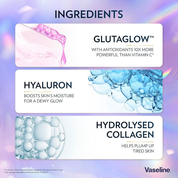 Vaseline  Gluta Hya Overnight Radiance Serum Burst Lotion