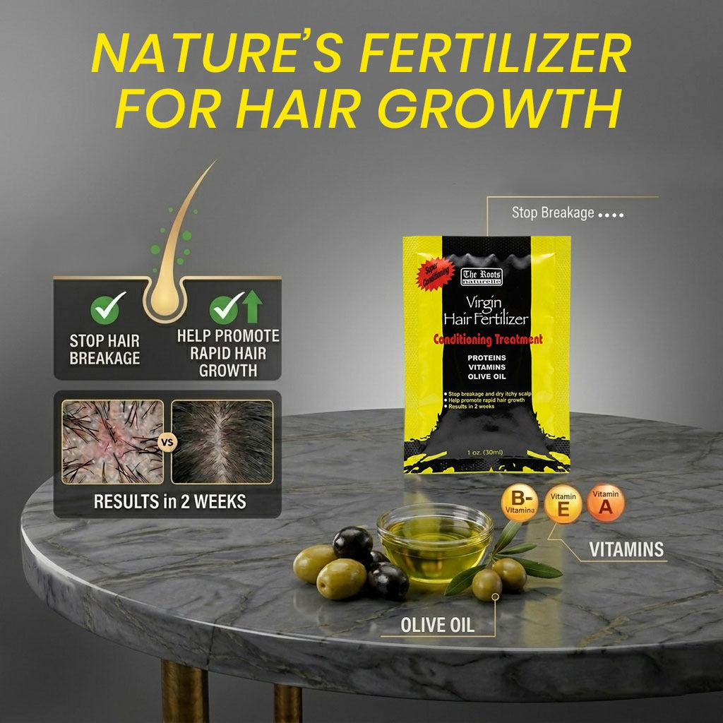 The Roots Naturelle Virgin Hair Fertilizer Conditioning Treatment Sachet