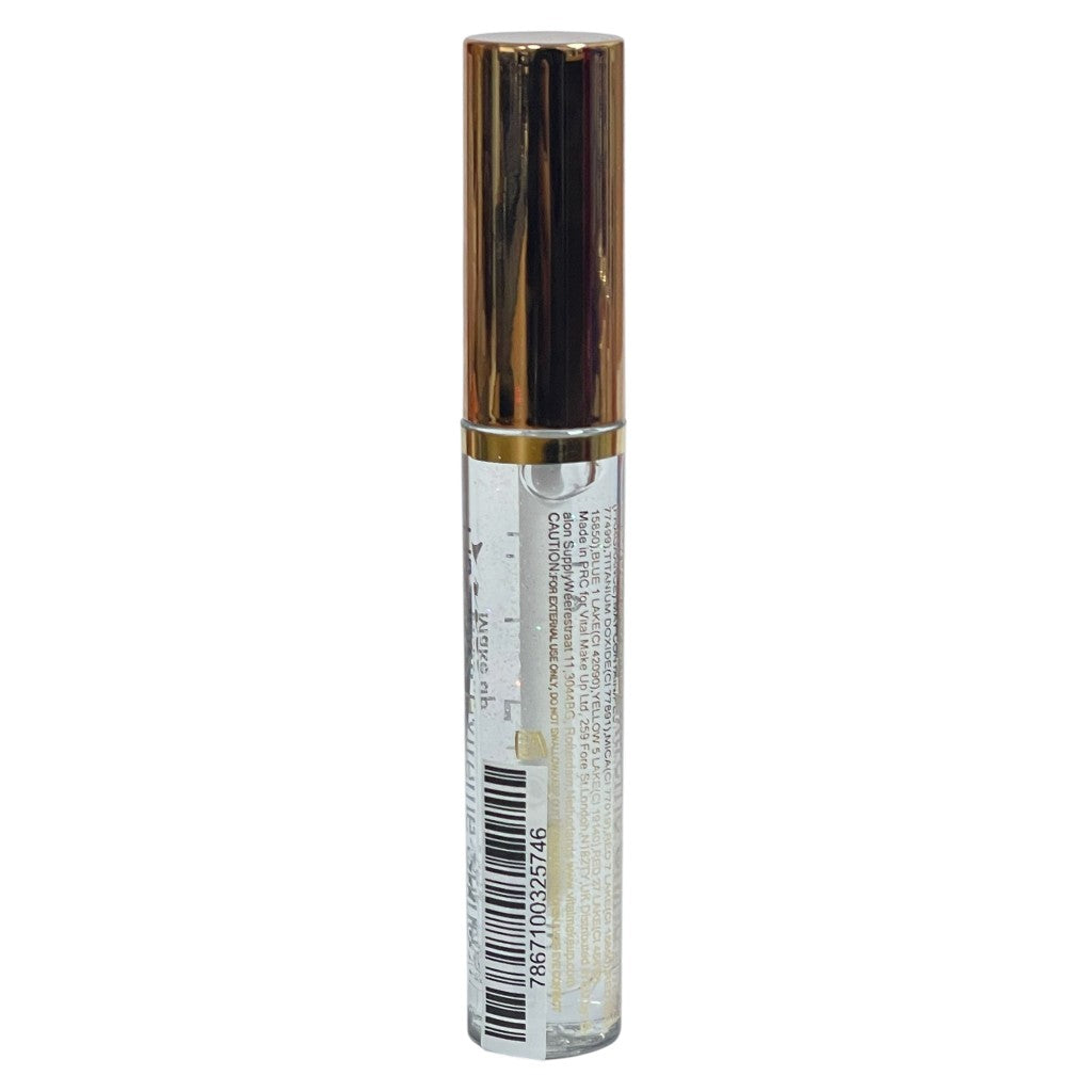 Vital Makeup Lip Gloss Extreme Shine Clear Glitter