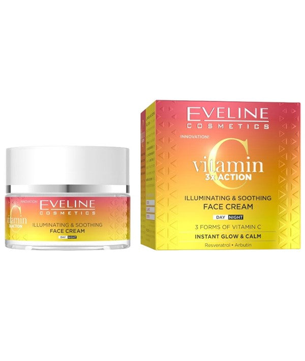 Eveline  Vitamin C 3X Action Illuminating Soothing Face Cream 