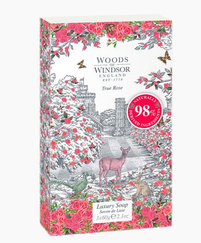 Woods Of Windsor True Rose Luxury Soap 3 x 60g