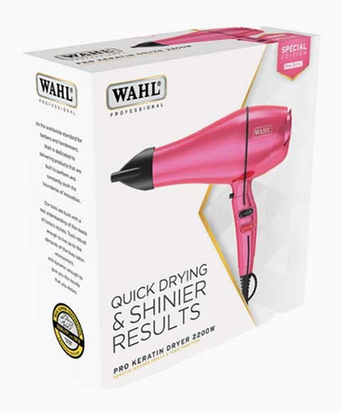 Wahl Professional Quick Drying Shinier Results Pro Keratin Dryer Pink Orchid