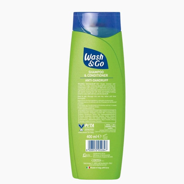 Wash And Go Anti Dandruff 2In1 Shampoo And Conditioner