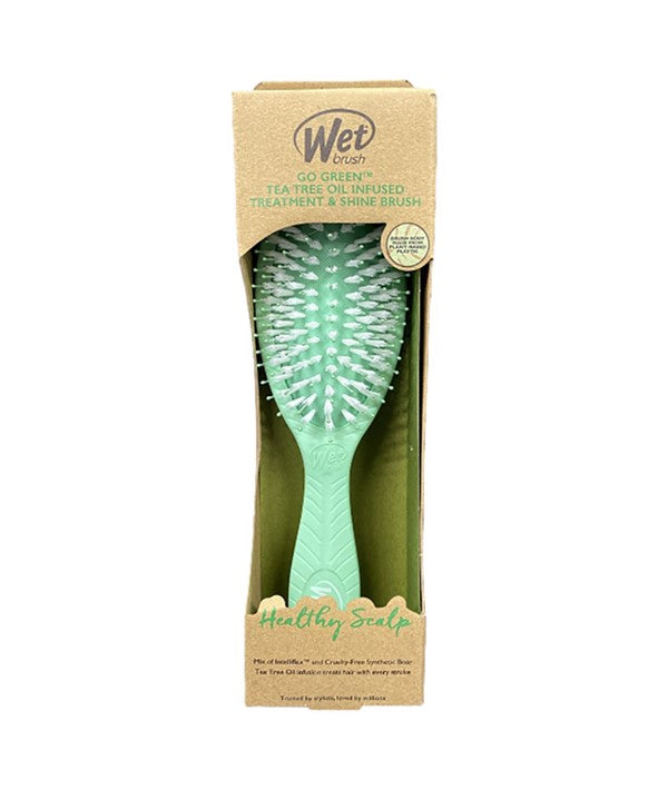 Wet Brush  Go Green Tea Tree Oil Infused Treatment And Shine Brush 