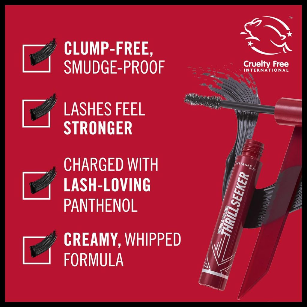 Rimmel  Wonder Volume Thrill Seeker Mascara Black Brown