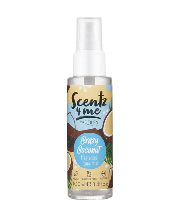 Yardley  Scent 4 Me Crazy Coconut Fragranced Body Mist