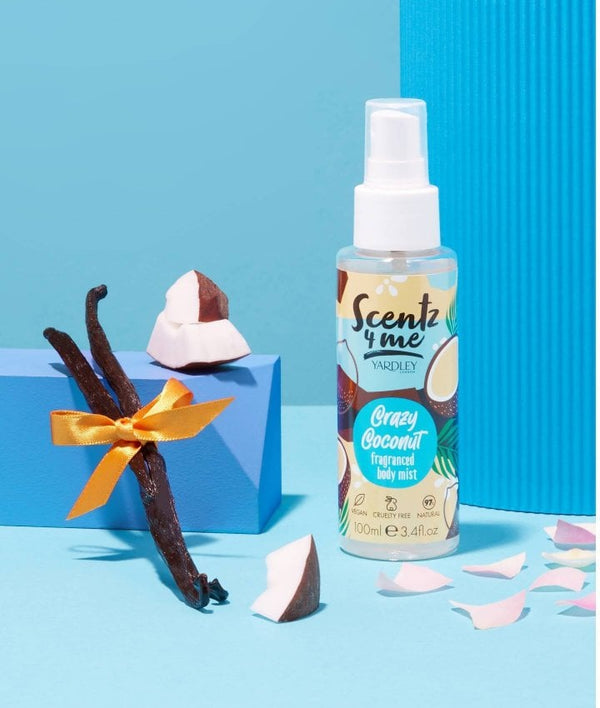 Yardley Scent 4 Me Crazy Coconut Fragranced Body Mist 100ml