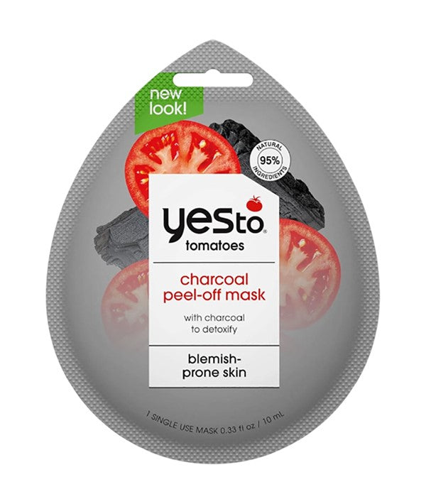 Yes To  Tomatoes Blemish Prone Skin Charcoal Peel Off Mask
