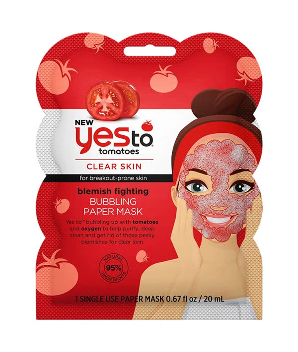 Yes To  Tomatoes Blemish Fighting Bubble Paper Mask