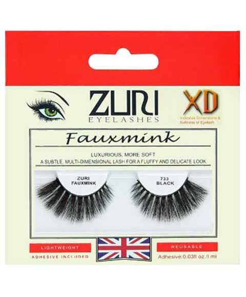 Zuri Eyelashes Zuri Fauxmink Eyelashes 733 Black