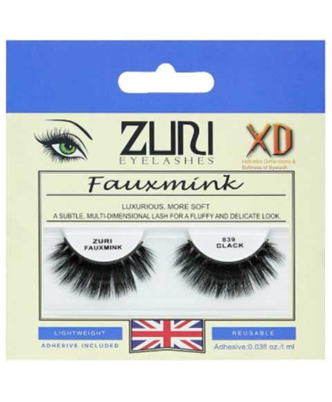 Zuri Eyelashes Zuri Fauxmink Eyelashes 839 Black