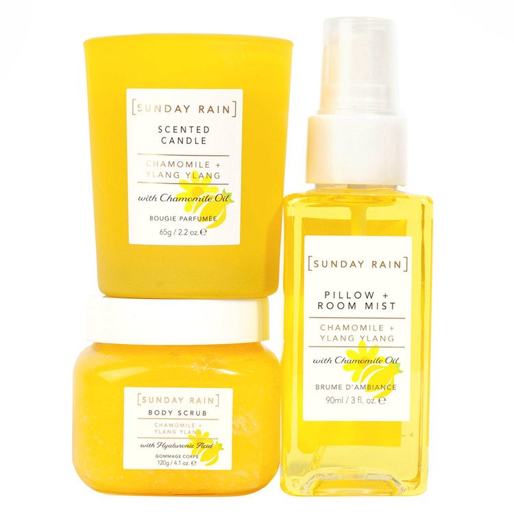 Sunday Rain Chamomile Ylang Ylang Relax And Restore Spa Trio