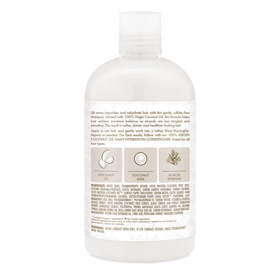 Shea Moisture 100% Virgin Coconut Oil Daily Hydration Shampoo 384ml / 13 oz