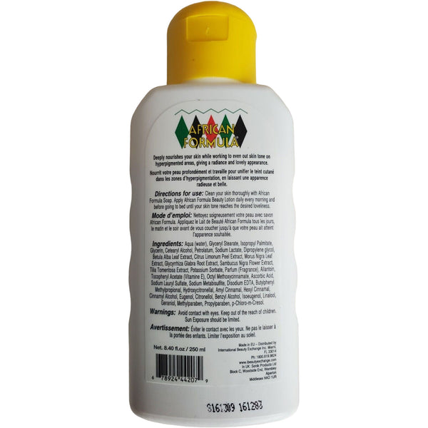 African Formula Skin Tone Beauty Lotion 250ml - Afro Hair Boutique