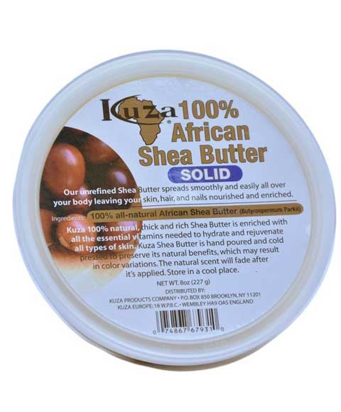 kuza Hundred Percent African Yellow Shea Butter Solid