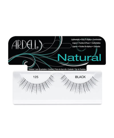Ardell 100% Human Hair False Fashion/Natural Eye Lashes 125 Black