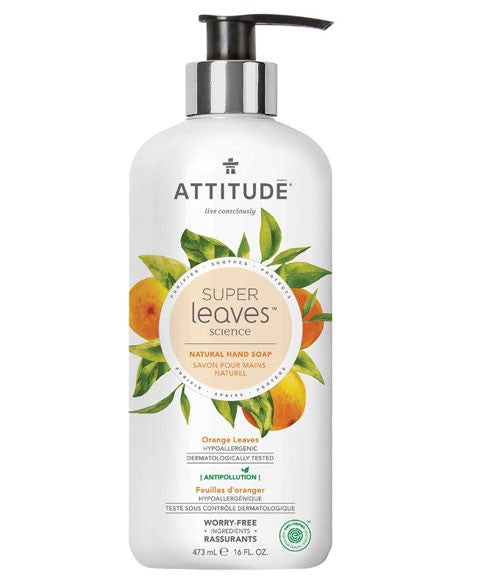 Attitude Super Leaves Science Natural Orange Leaves Hand Soap