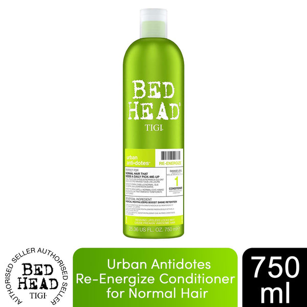 Bed Head by Tigi Urban Antidotes Re-Energise Conditioner for Normal Hair, 750ml - Afro Hair Boutique