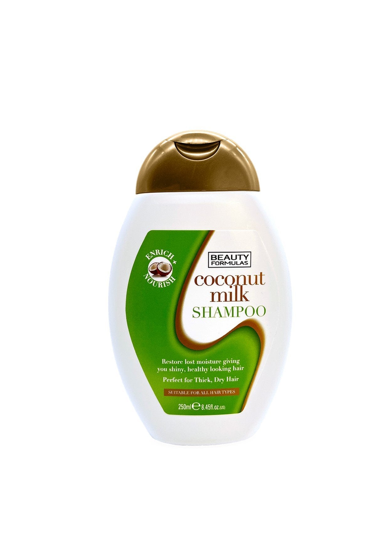 Beauty Formulas Coconut Milk Shampoo 250ml