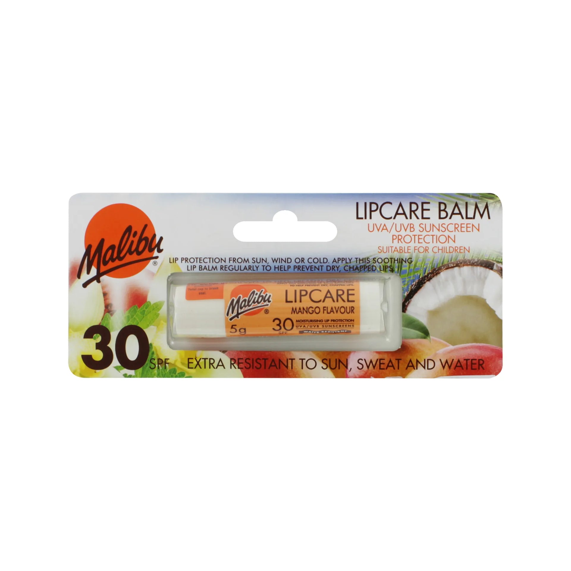 Malibu Mango Flavour Lipcare Balm SPF30 5g