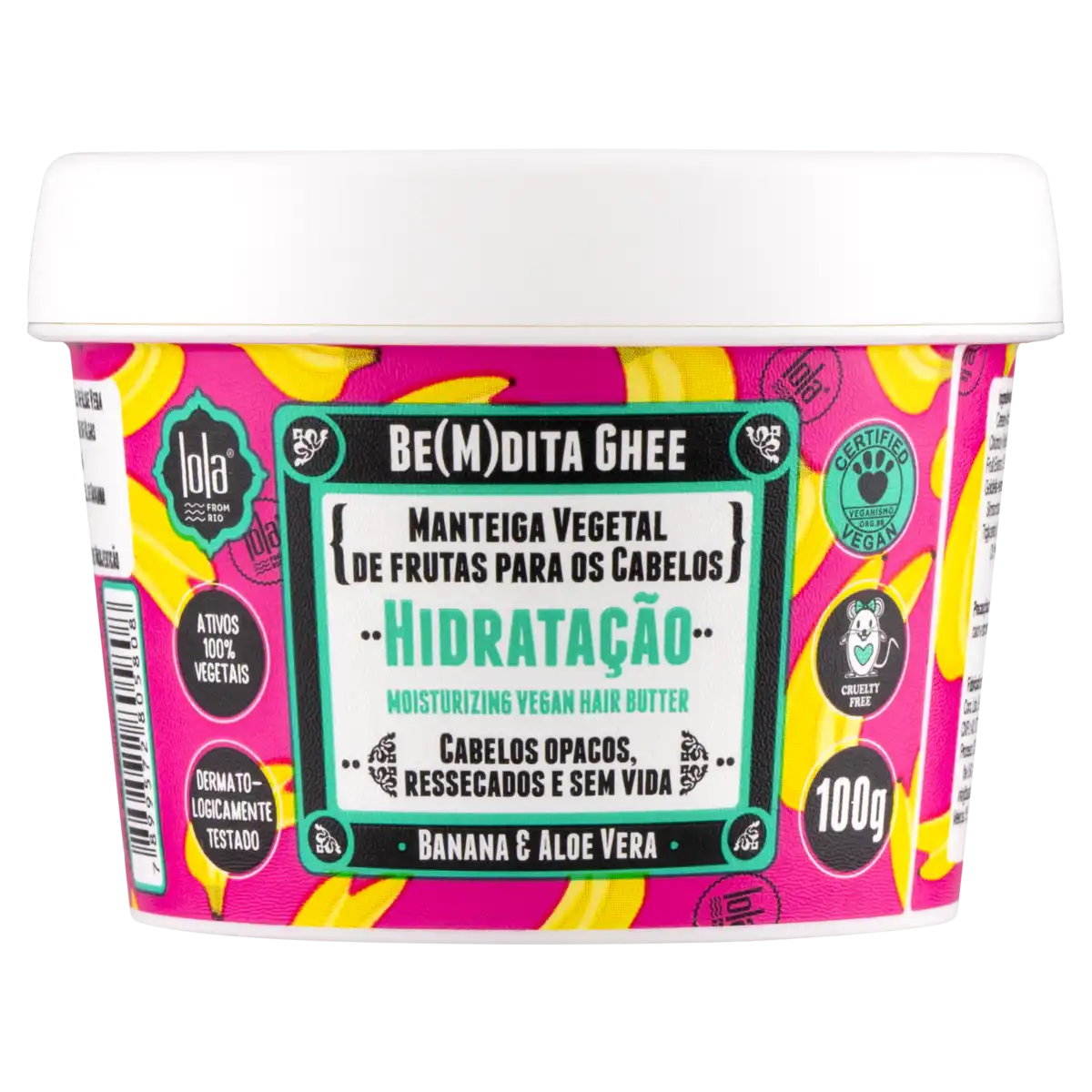 Lola Cosmetics Bemdita Ghee Hidratacao Moisturizing Vegan Hair Butter 100g / 350g