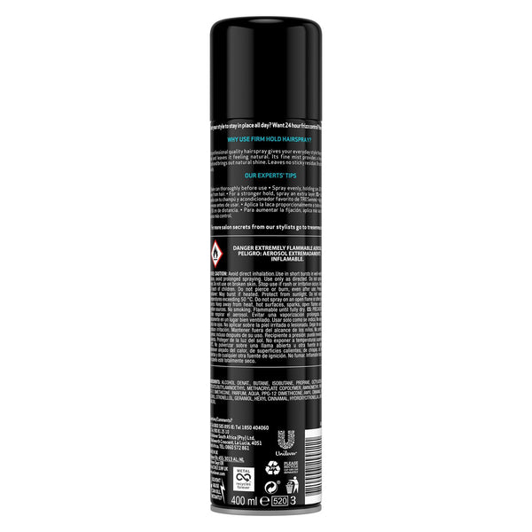 TRESemme 24 Hours Frizz Control Firm Hold 3 Hairspray 400ml