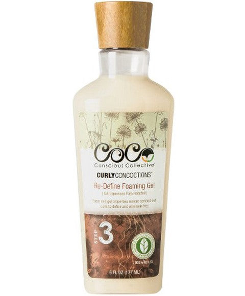 Coco Conscious Collective Curly Concoctions Re Define Foaming Gel